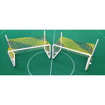 Subbuteo Andrew Table Soccer Zeus II Professional Goals WITH  yellow-black nets 